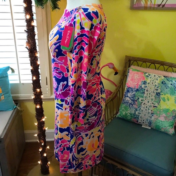 Lilly Pulitzer NWT UPF 50+ Sophie Shift Dress Catch and Release Size XS - Picture 5 of 5